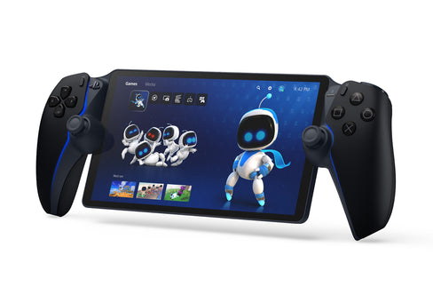 Lecteur à distance PlayStation Portal Midnight Black avec Astro Bot à l’écran