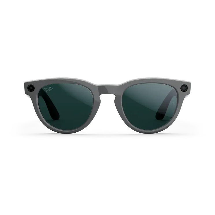 Ray-Ban Meta Headliner (Gen 2) – Gris astéroïde brillant, Verres Transitions Émeraude