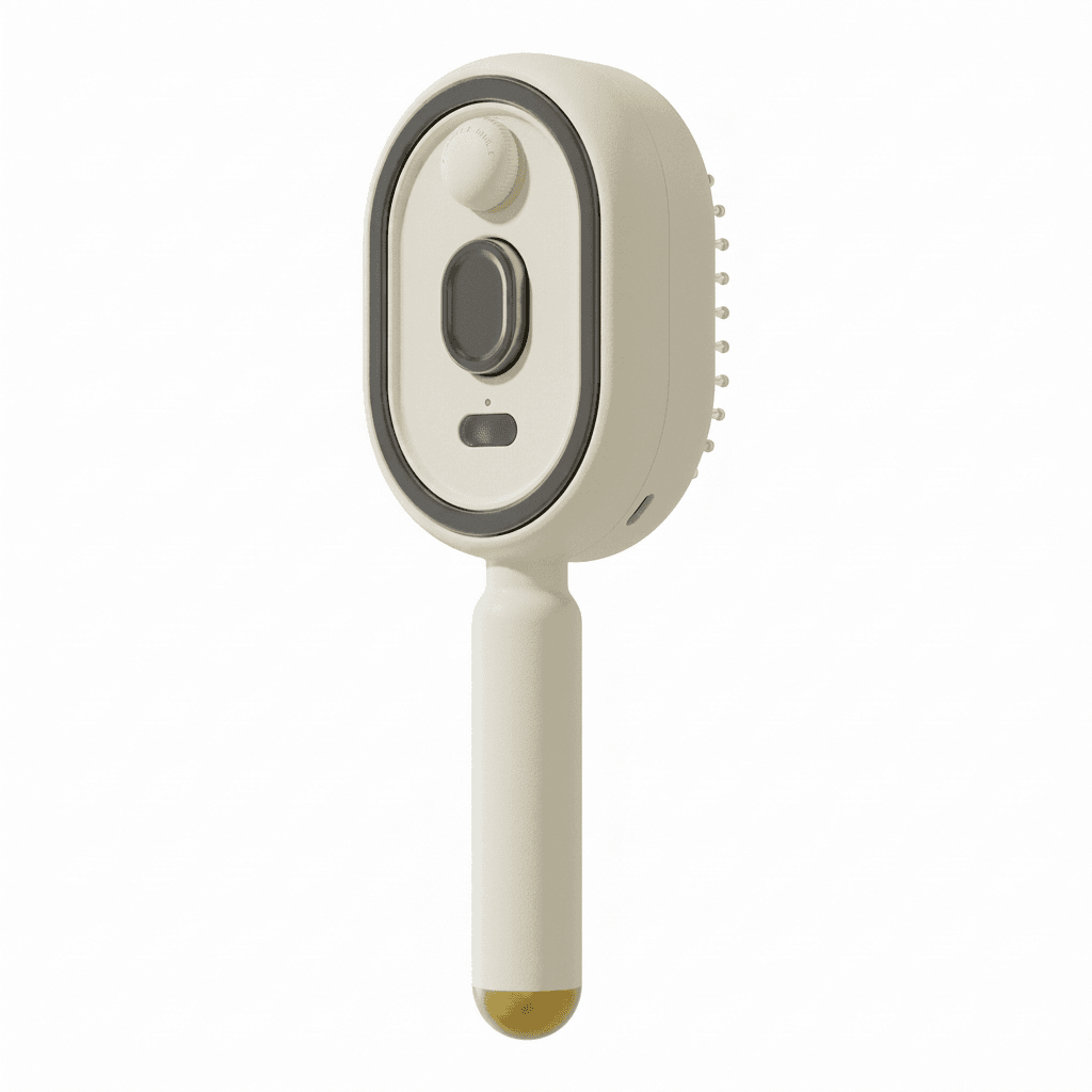 Brosse Massante Électrique à Coussin d'Air & Brumisateur Intégré