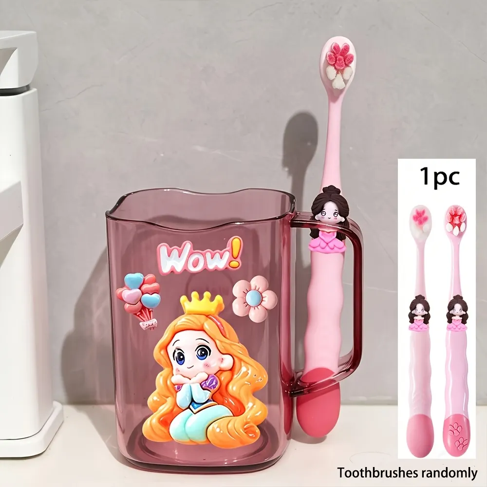 Disney Mickey & Minnie Kids Toothbrush & Rinse Cup Set - Vue 5