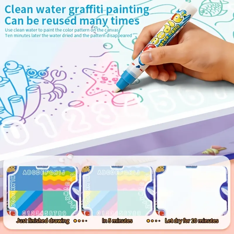 Reusable Magic Water Doodle Mat (Giant Aqua Doodle) - Vue 8