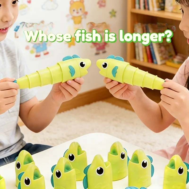 Retractable Fishing Line Game for 2 Players - Educational Kids Duel - Vue 2