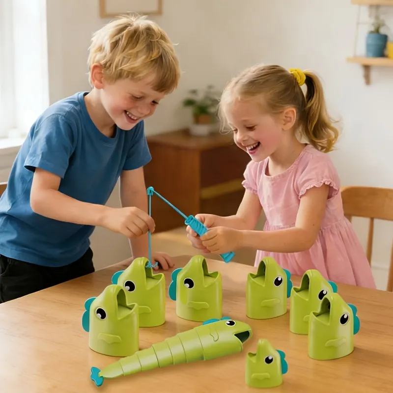 Retractable Fishing Line Game for 2 Players - Educational Kids Duel - Vue 4