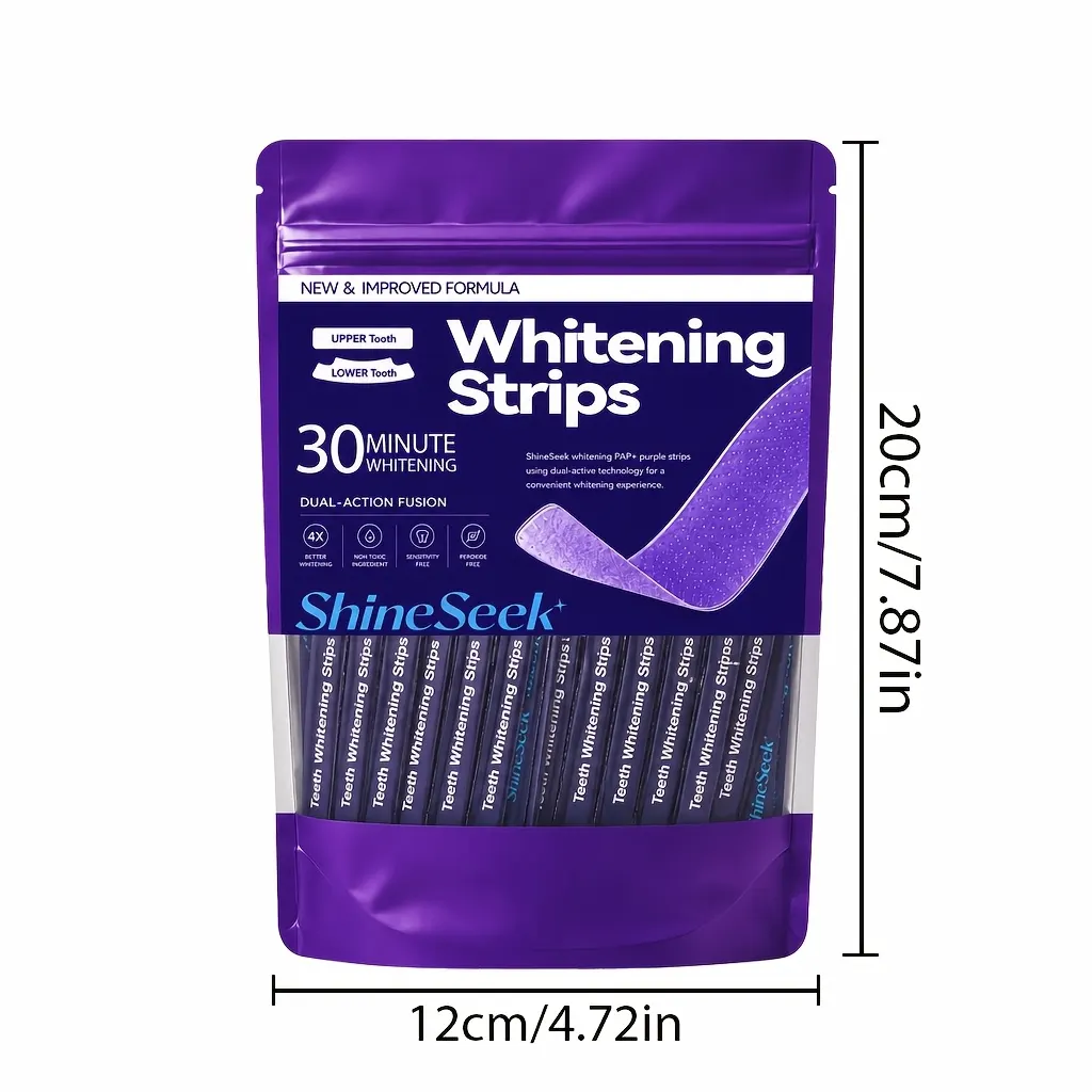 PAP+ Purple Teeth Whitening Strips (7-Day Pain-Free Treatment) - Vue 5