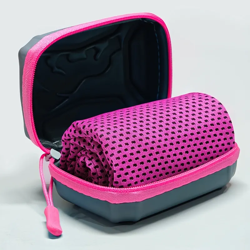 Instant Cooling Towel with Carabiner Case (Ice Effect) - Vue 9