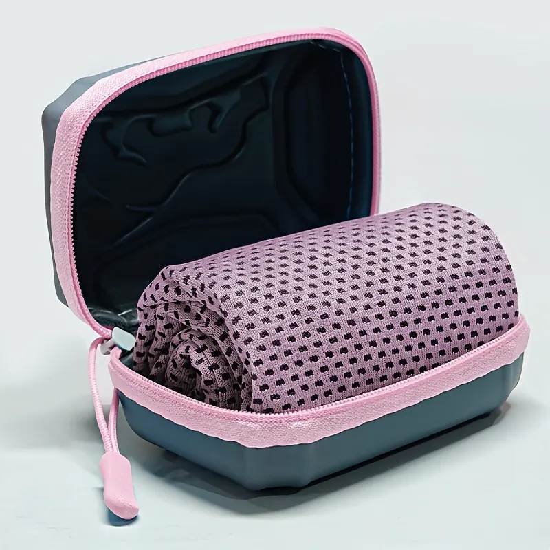 Instant Cooling Towel with Carabiner Case (Ice Effect) - Vue 11