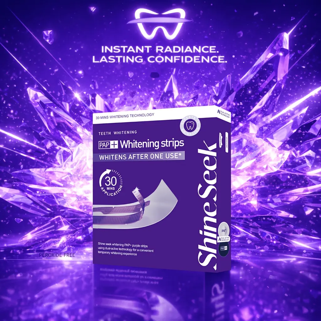 Express Violet PAP+ Teeth Whitening Strips & Color Corrector - Vue 2