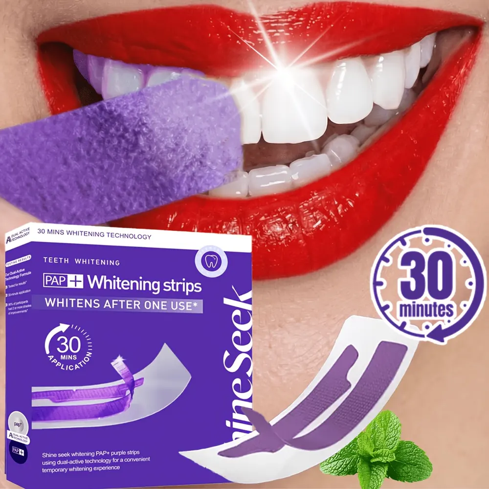 Express Violet PAP+ Teeth Whitening Strips & Color Corrector - Vue 6