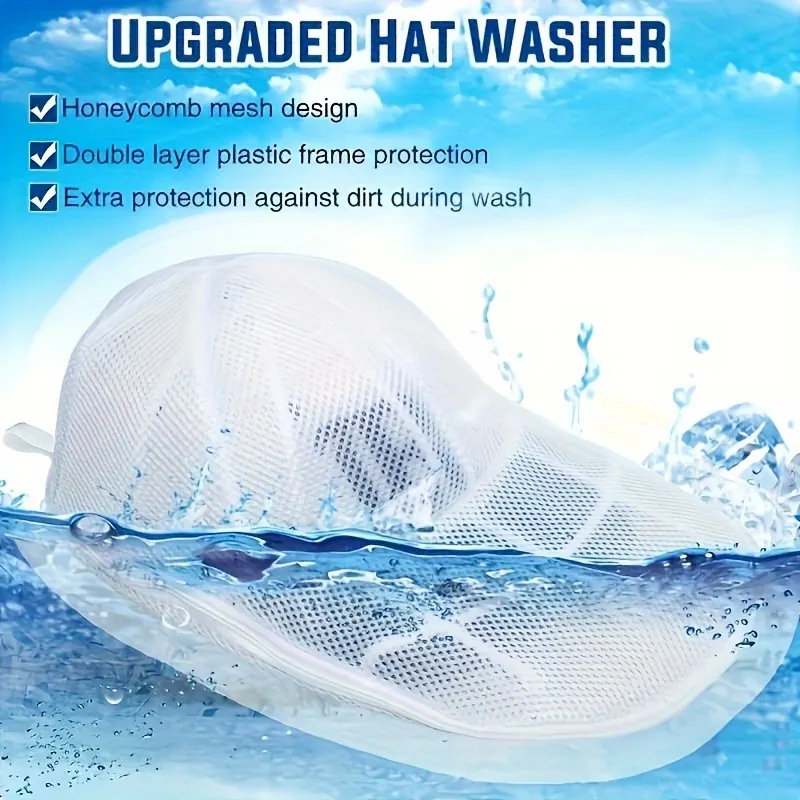 Rigid Honeycomb Cap Washing Cage for Machine Wash (Anti-Deformation) - Vue 2