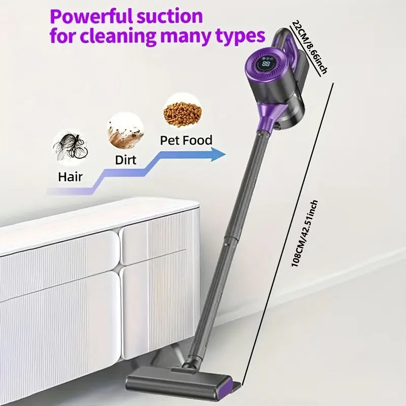 Powerful 9000Pa Cordless Handheld Vacuum - Car, Desk & Sofa - Vue 2