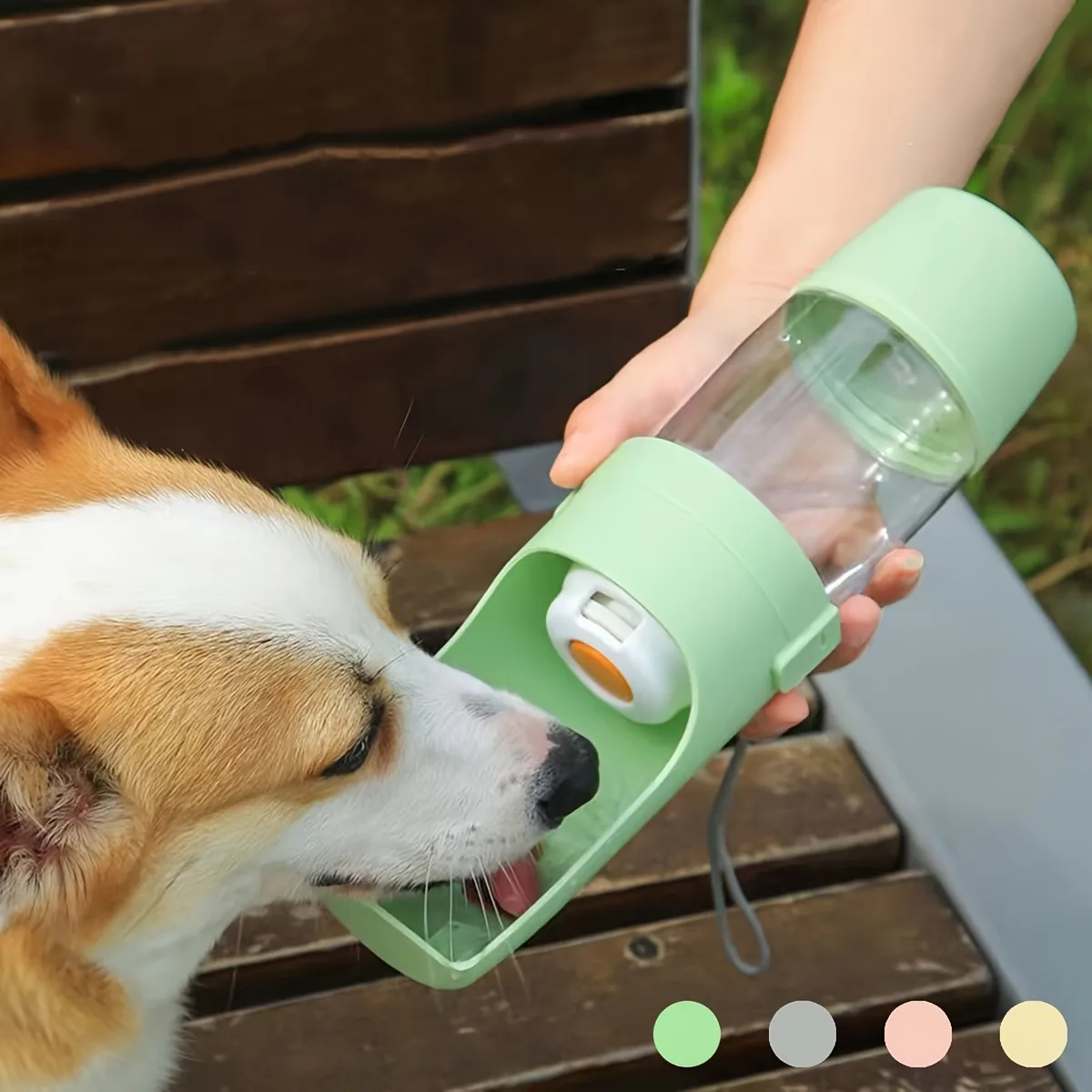 Portable Leak-Proof Dog Water Bottle with Built-In Bowl & Carbon Filter - Vue 4