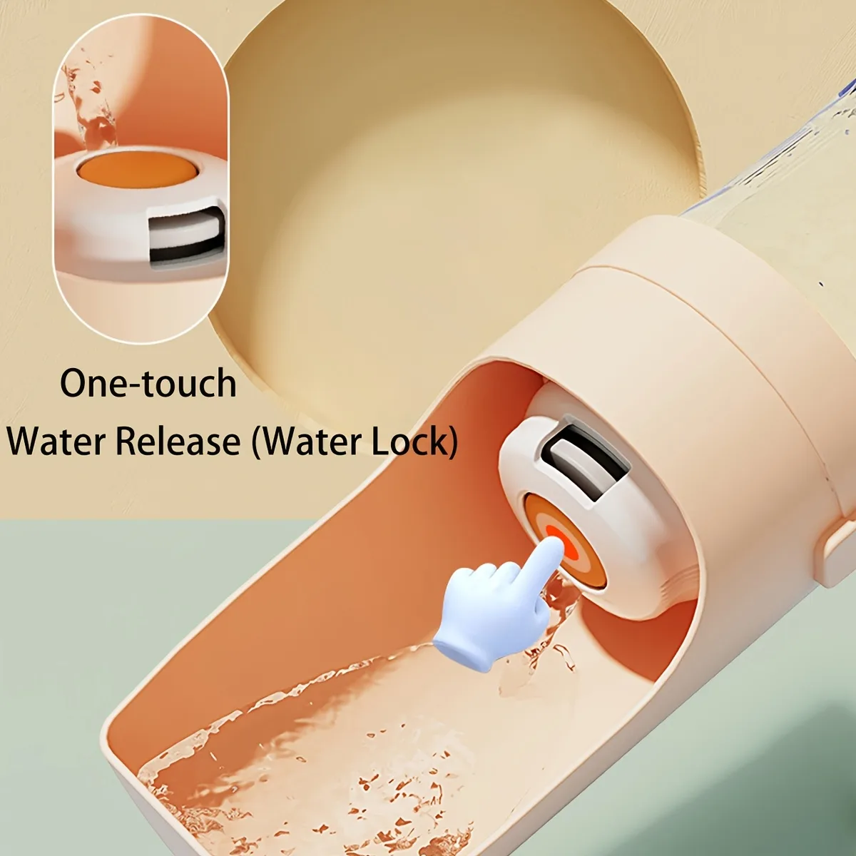 Portable Leak-Proof Dog Water Bottle with Built-In Bowl & Carbon Filter - Vue 8