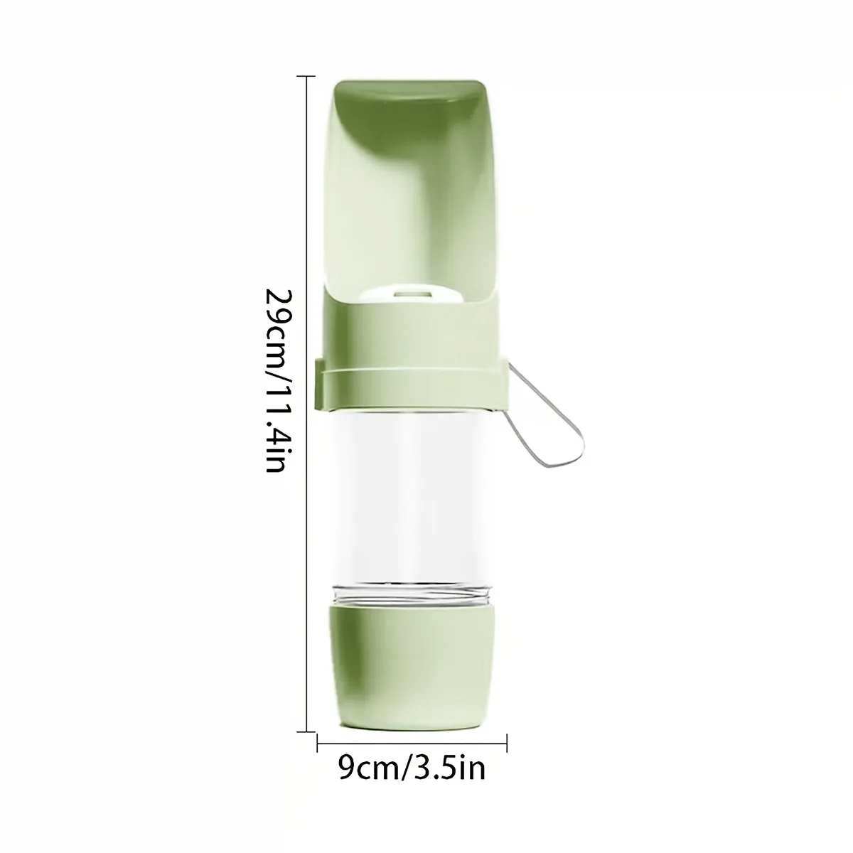 Portable Leak-Proof Dog Water Bottle with Built-In Bowl & Carbon Filter - Vue 9