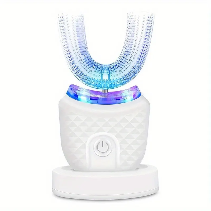 360° U-Shaped Ultrasonic Electric Toothbrush with Blue-Light Whitening - Vue 3