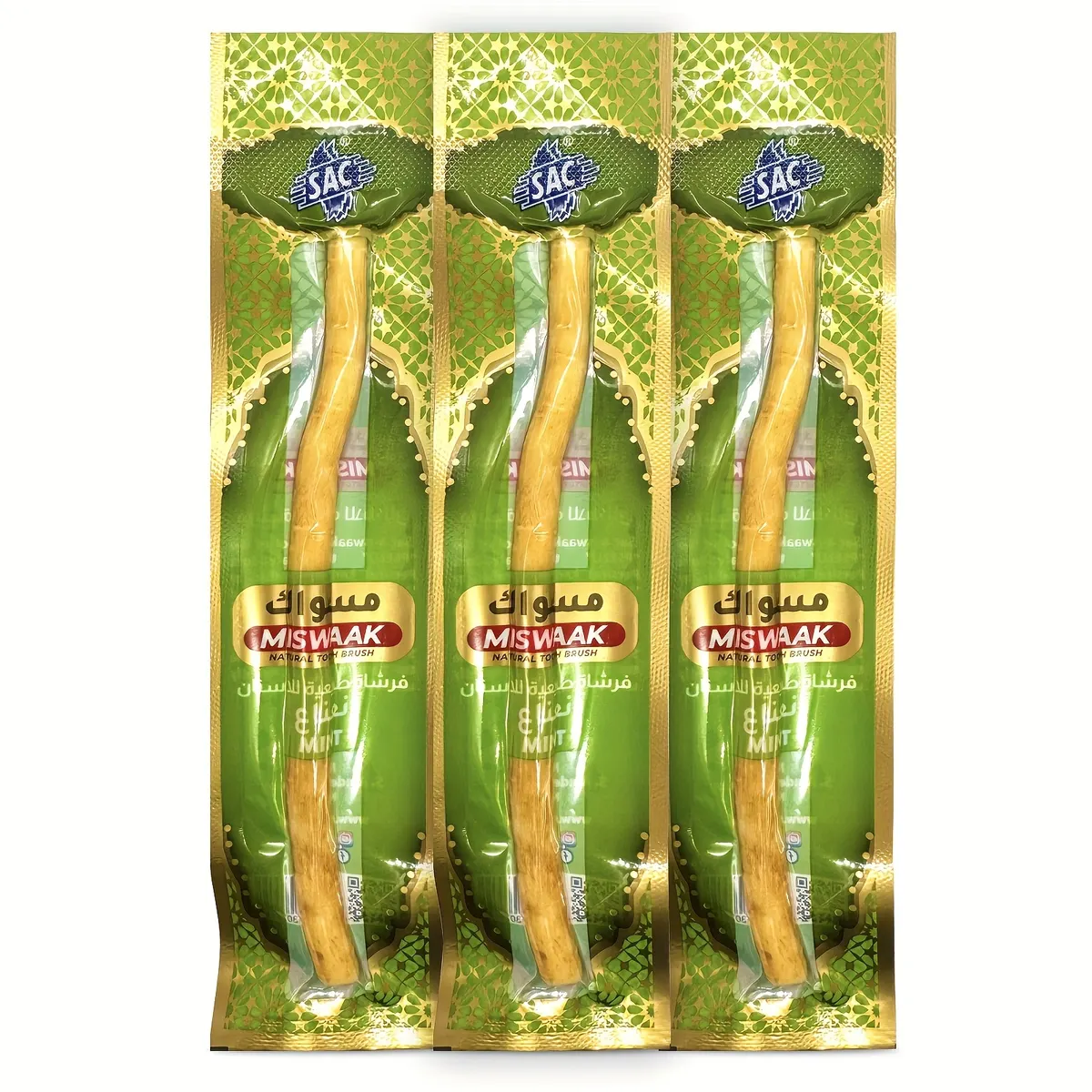 Natural Plant-Based Wooden Toothbrushes Infused with Peppermint - Vue 7