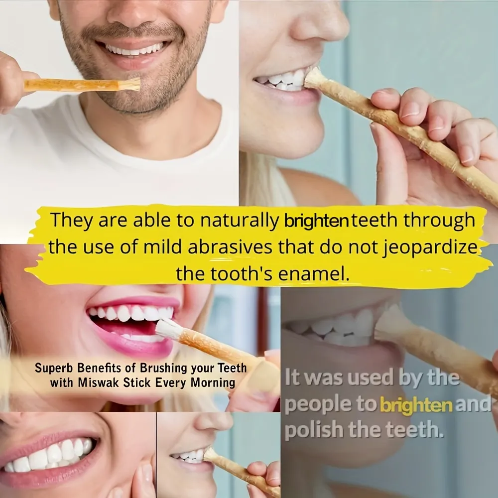 Natural Plant-Based Wooden Toothbrushes Infused with Peppermint - Vue 10