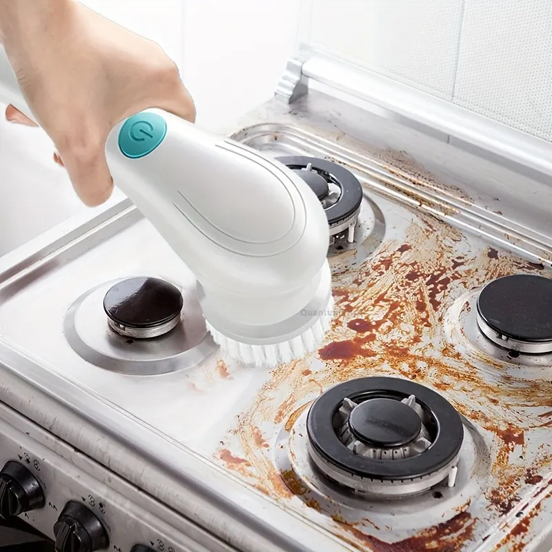 5-in-1 Cordless Electric Rotary Cleaning Brush (Bathroom & Kitchen)