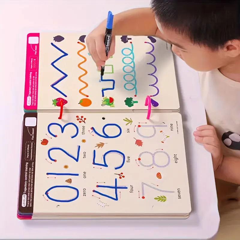 Magic Reusable Writing, Tracing & Math Workbook (Erasable Forever)