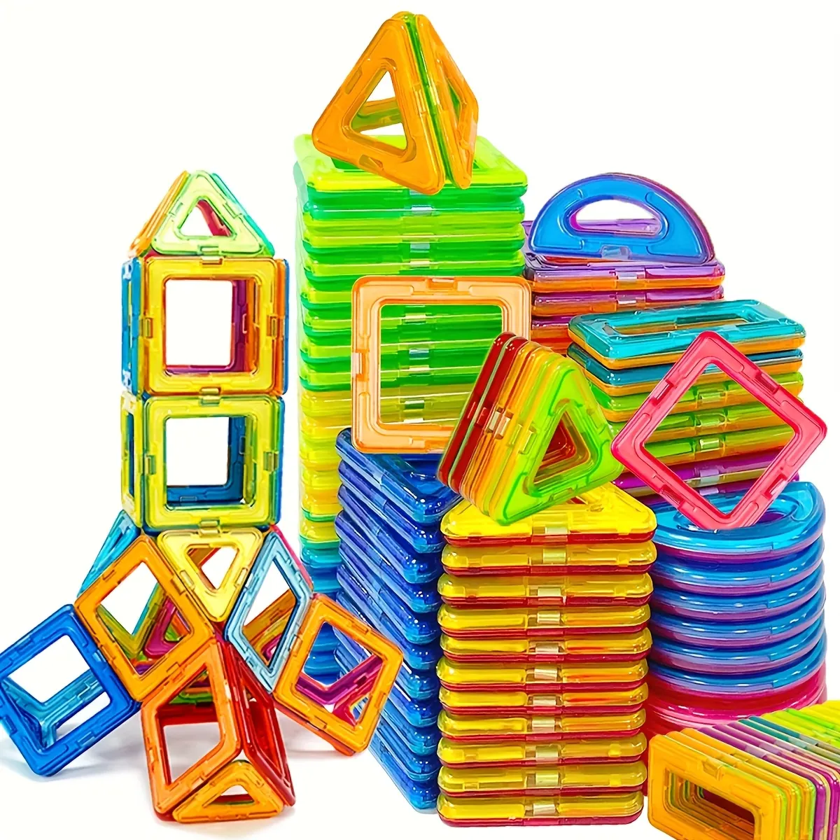 Magnetic Building Blocks for Kids – 40, 80 or 100 Pieces (STEM)
