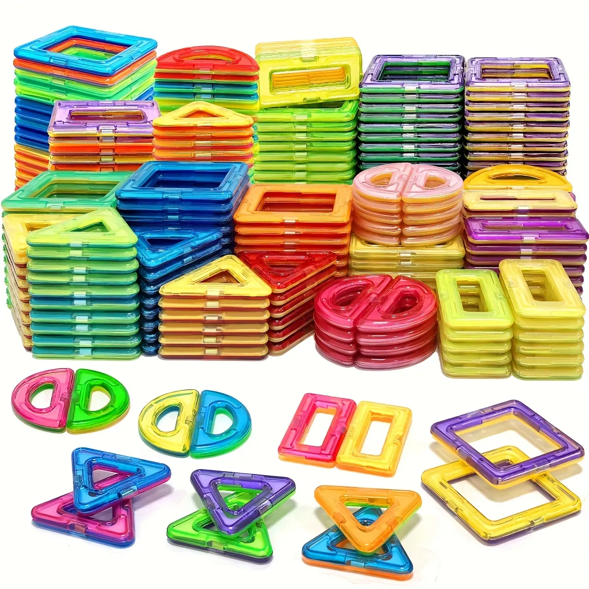 Magnetic Building Blocks for Kids – 40, 80 or 100 Pieces (STEM) - Vue 12