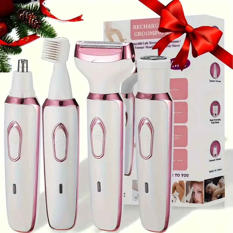 4-in-1 Electric Epilator for Women, USB Rechargeable - Vue 6