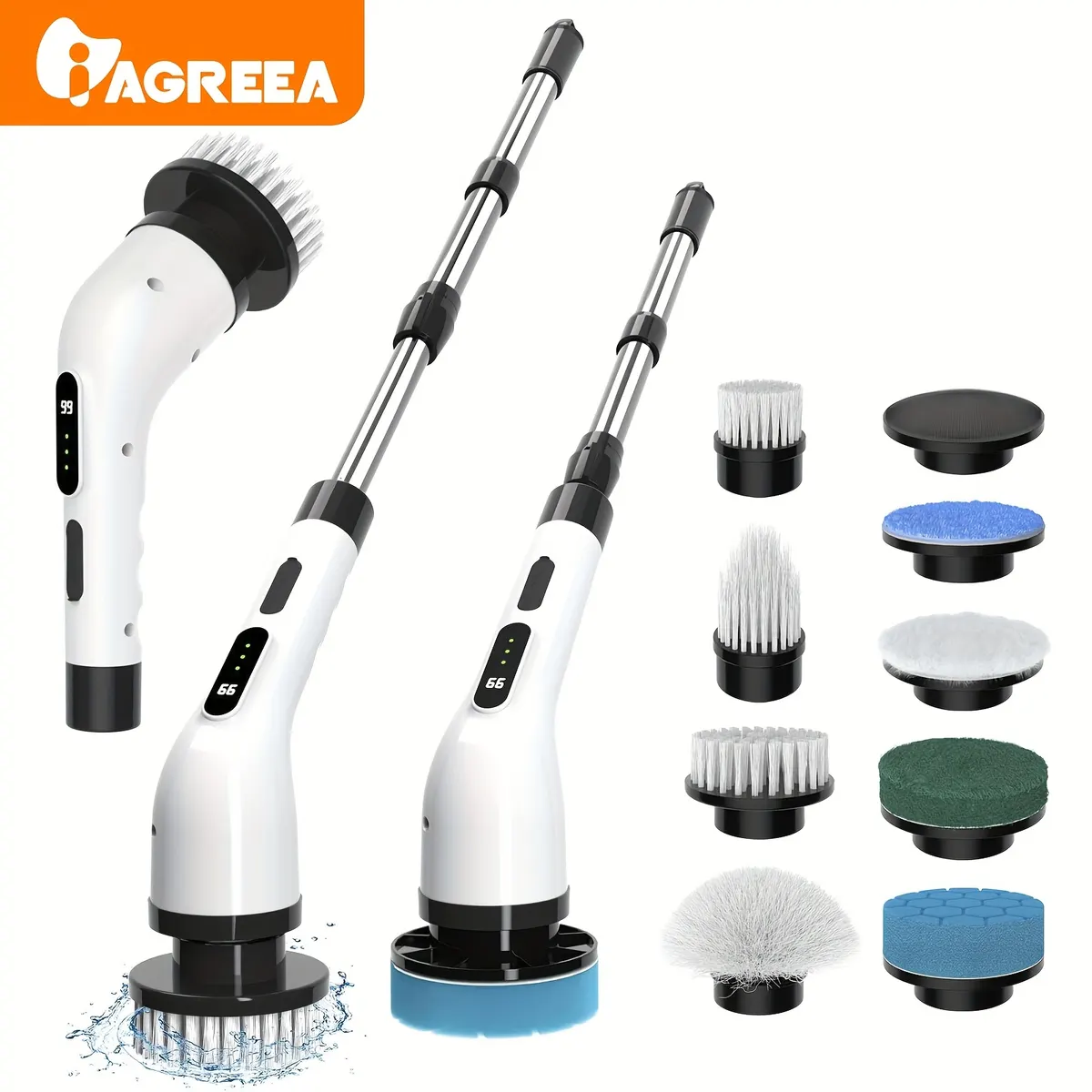 9-in-1 Cordless Electric Rotary Cleaning Brush