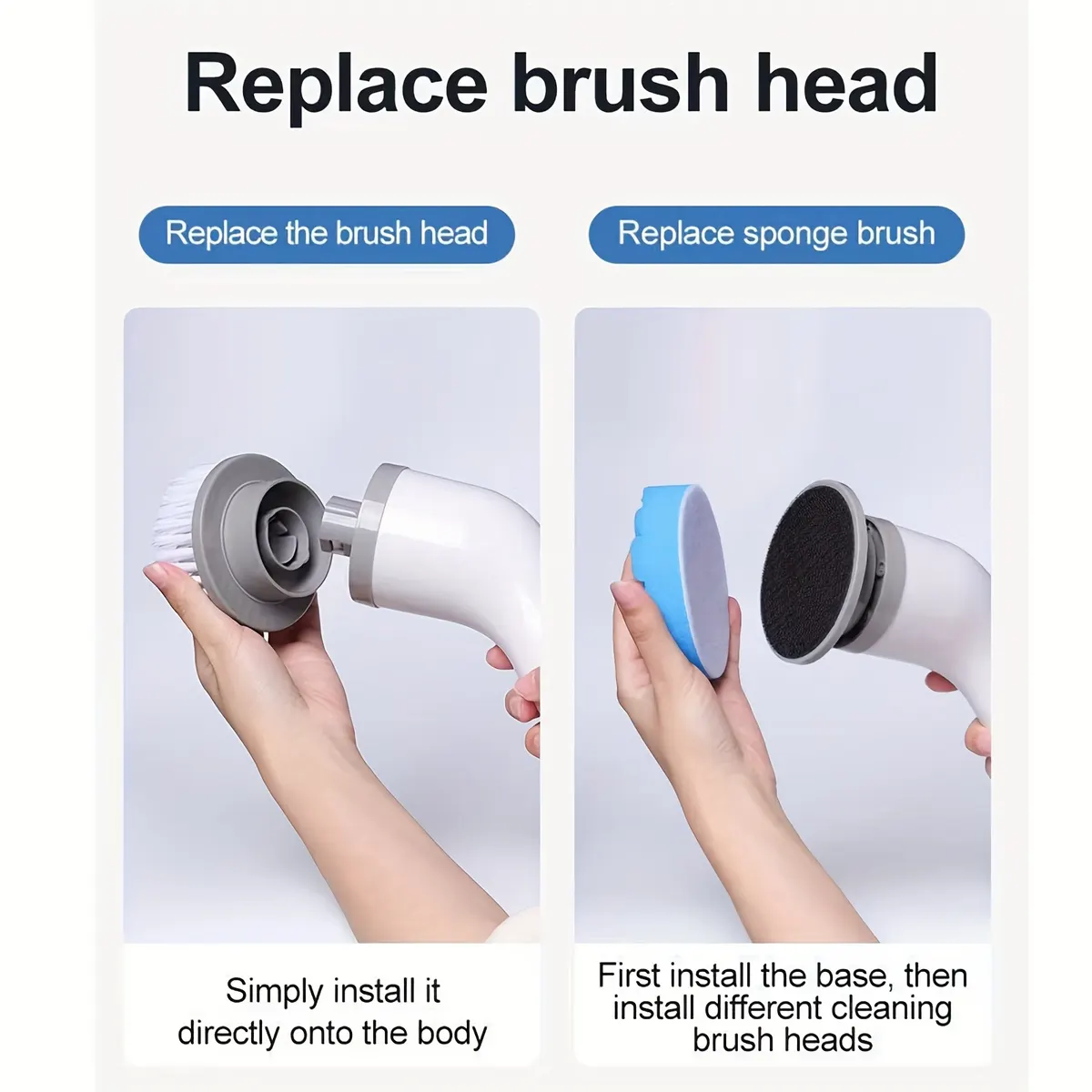 9-in-1 Cordless Electric Rotary Cleaning Brush - Vue 7