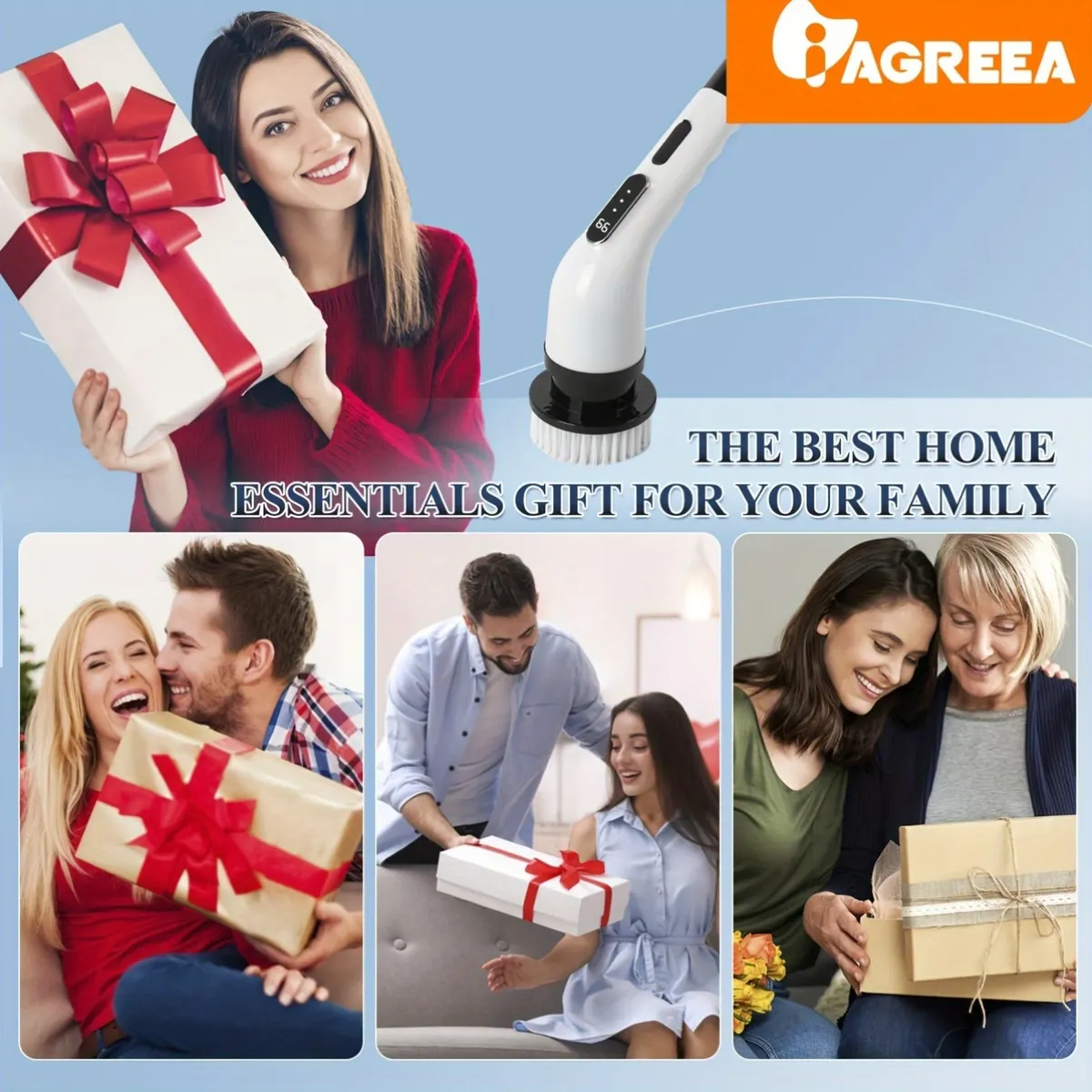 9-in-1 Cordless Electric Rotary Cleaning Brush - Vue 8