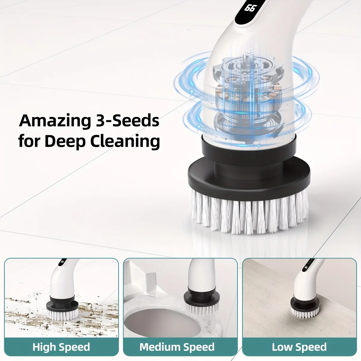 9-in-1 Cordless Electric Rotary Cleaning Brush - Vue 9