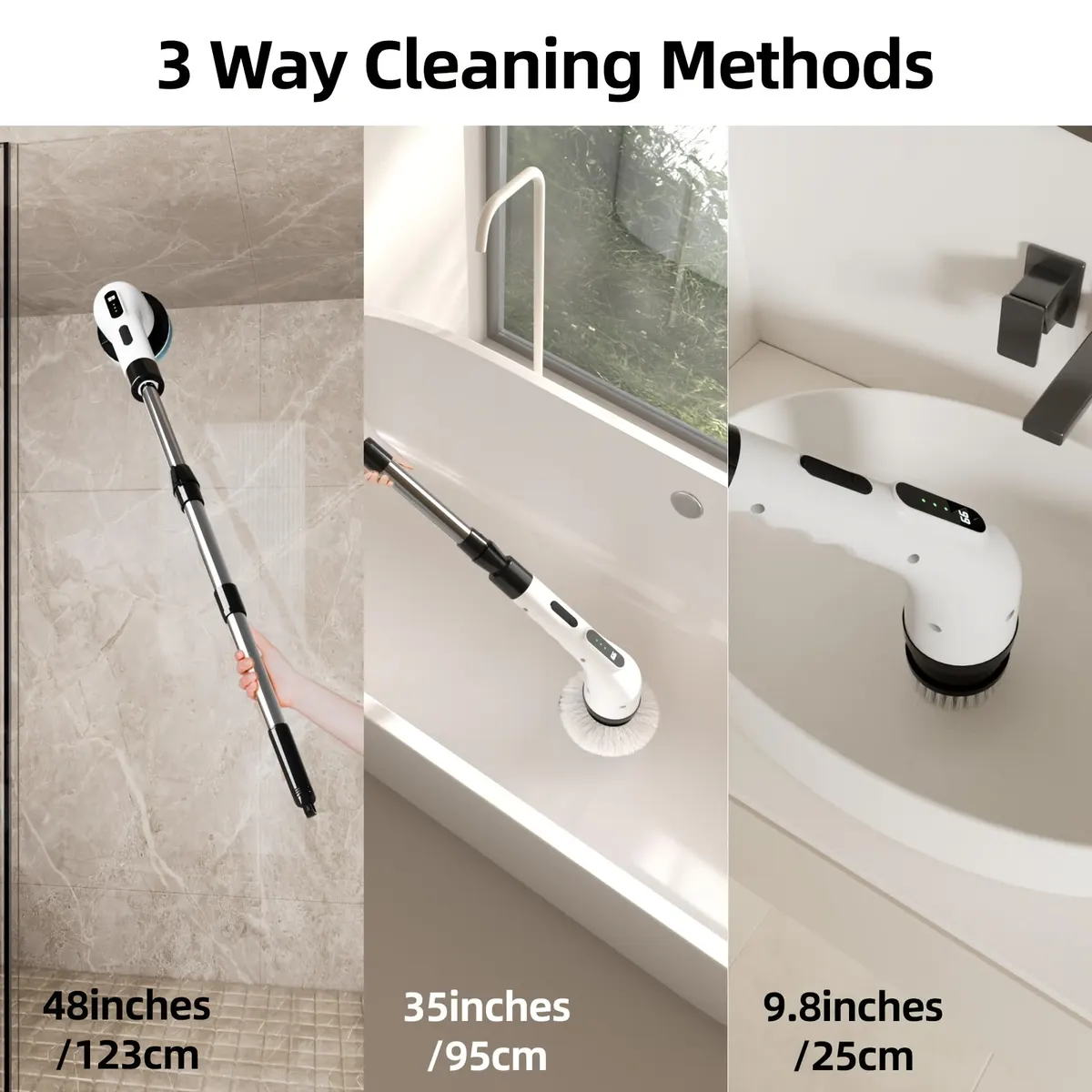 9-in-1 Cordless Electric Rotary Cleaning Brush - Vue 10