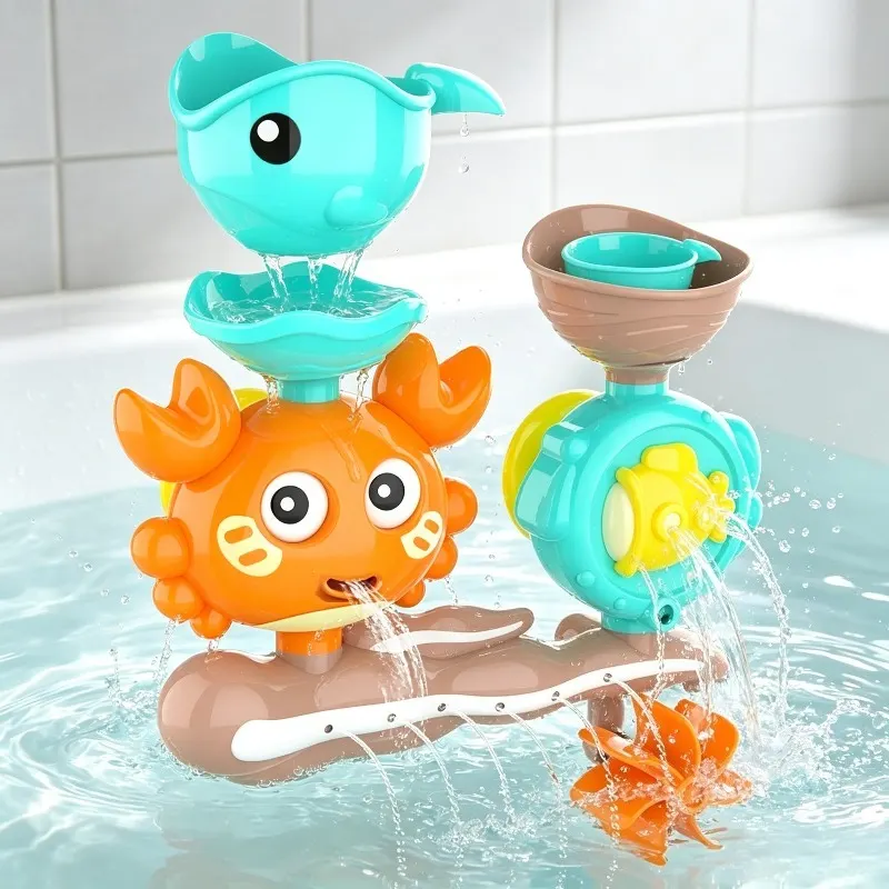 Crab Bath Toy with Two Water Jets for Kids - Vue 9