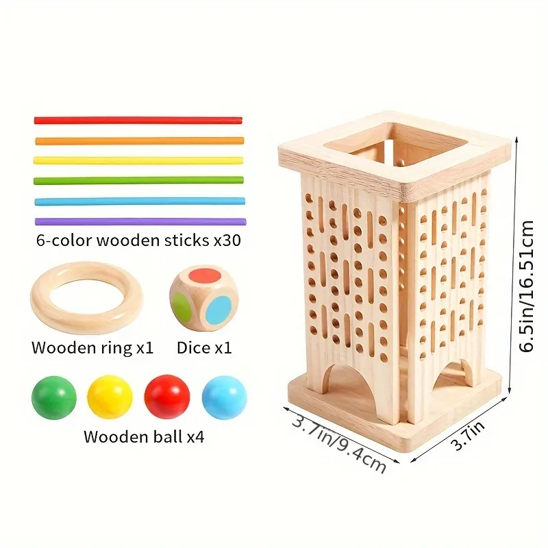 Educational Wooden Stick Game – Multiplayer, Parents & Kids - Vue 4