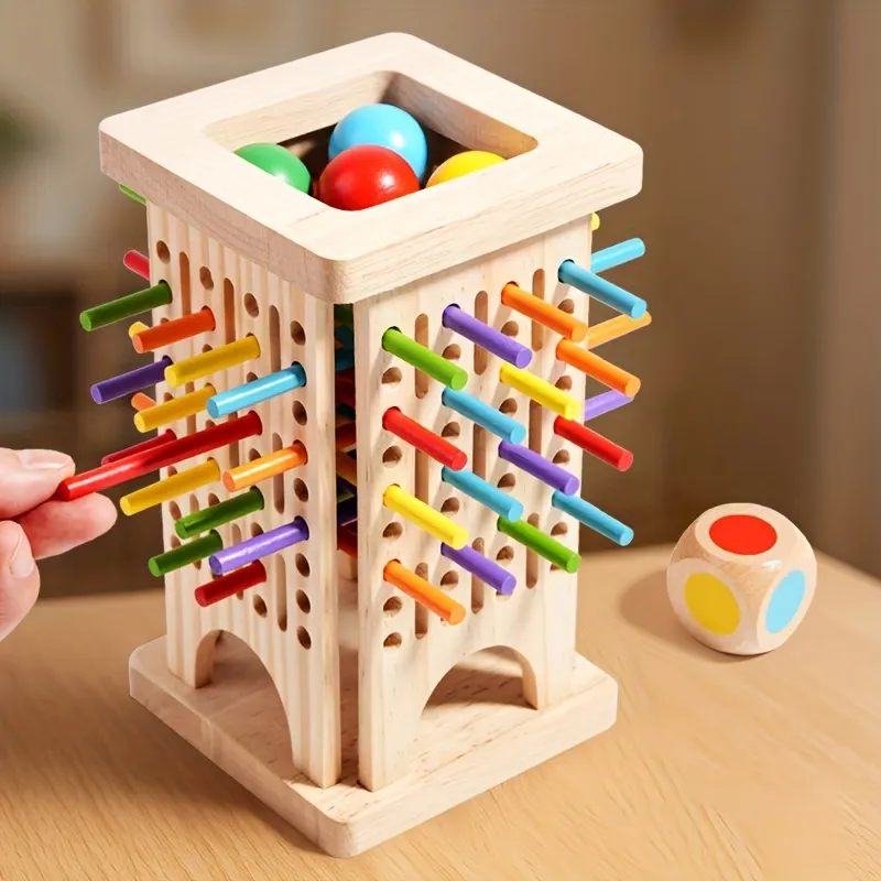 Educational Wooden Stick Game – Multiplayer, Parents & Kids - Vue 6