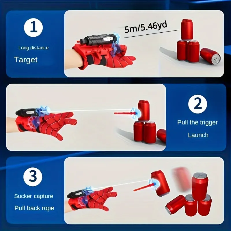 Web Shooter Gloves – Dress-Up Toy for Kids - Vue 6