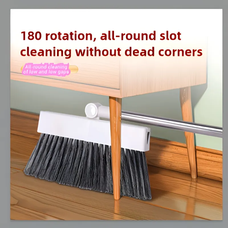 3-in-1 Cleaning Kit – Soft Broom, Squeegee & Pet Hair Brush - Vue 6