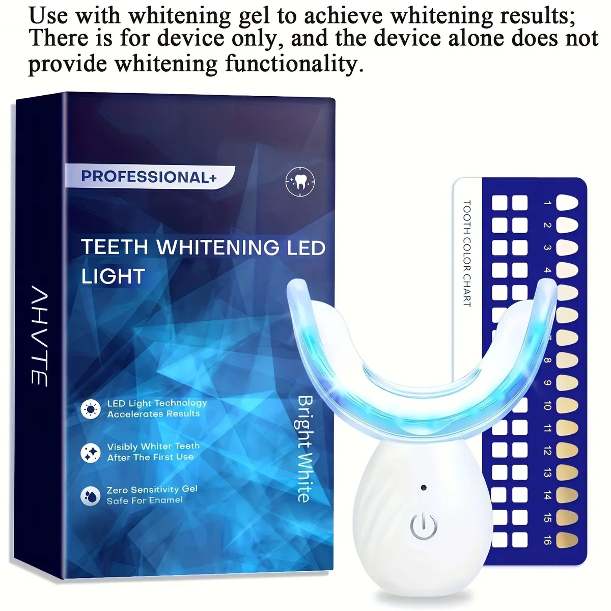 Teeth Whitening Kit with Blue LED Light – 16 Diodes