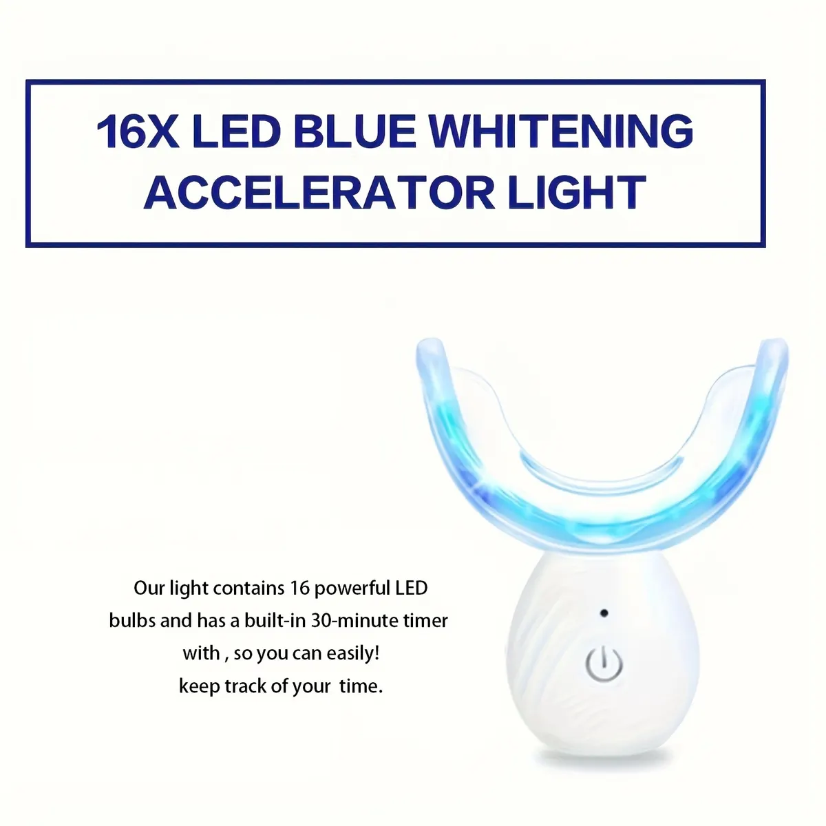 Teeth Whitening Kit with Blue LED Light – 16 Diodes - Vue 7