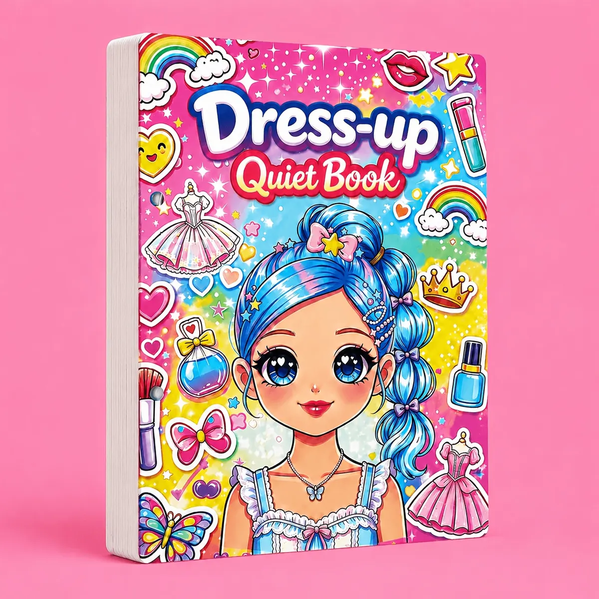Reusable Sticker Book Beauty Salon – 4-in-1, Over 150 Pieces - Vue 3