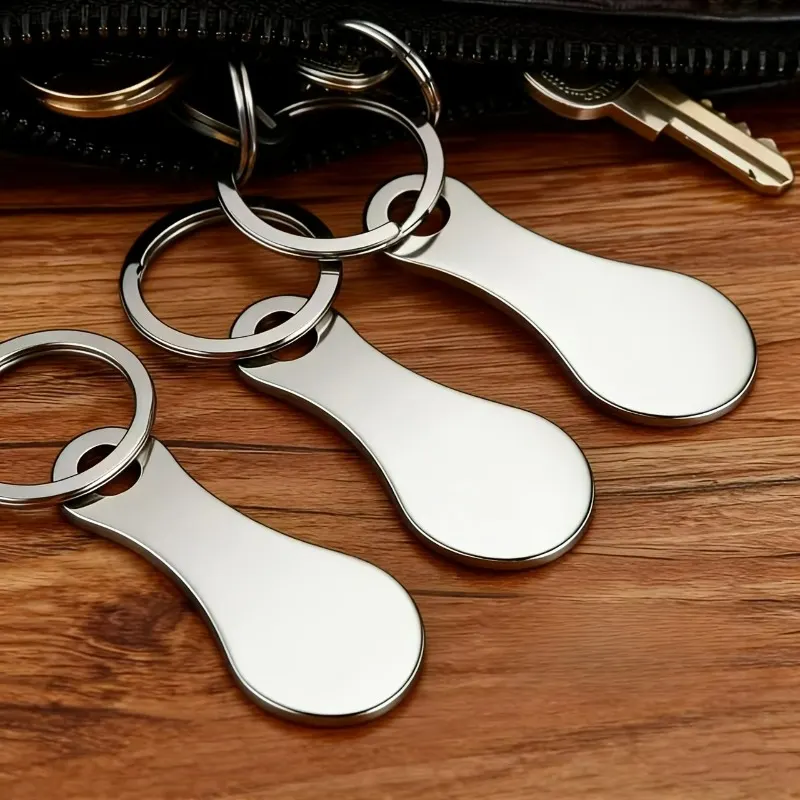Set of 2 Shopping Trolley Tokens, Keyring Clip - Vue 5