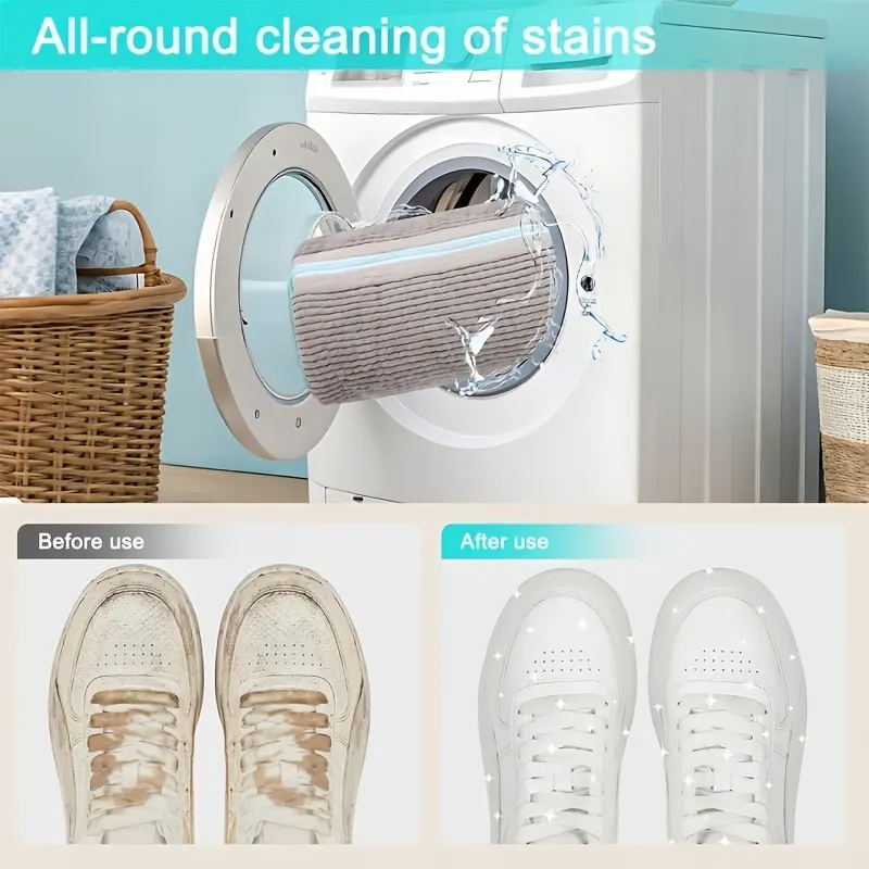 Set of 6 Shoe Wash Bags with Stainless Steel Drying Hook - Vue 9
