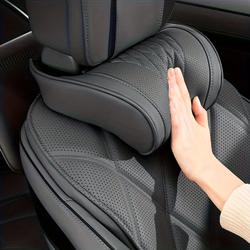 Nappa Leather Car Headrest Cushion – Neck Support - Vue 6