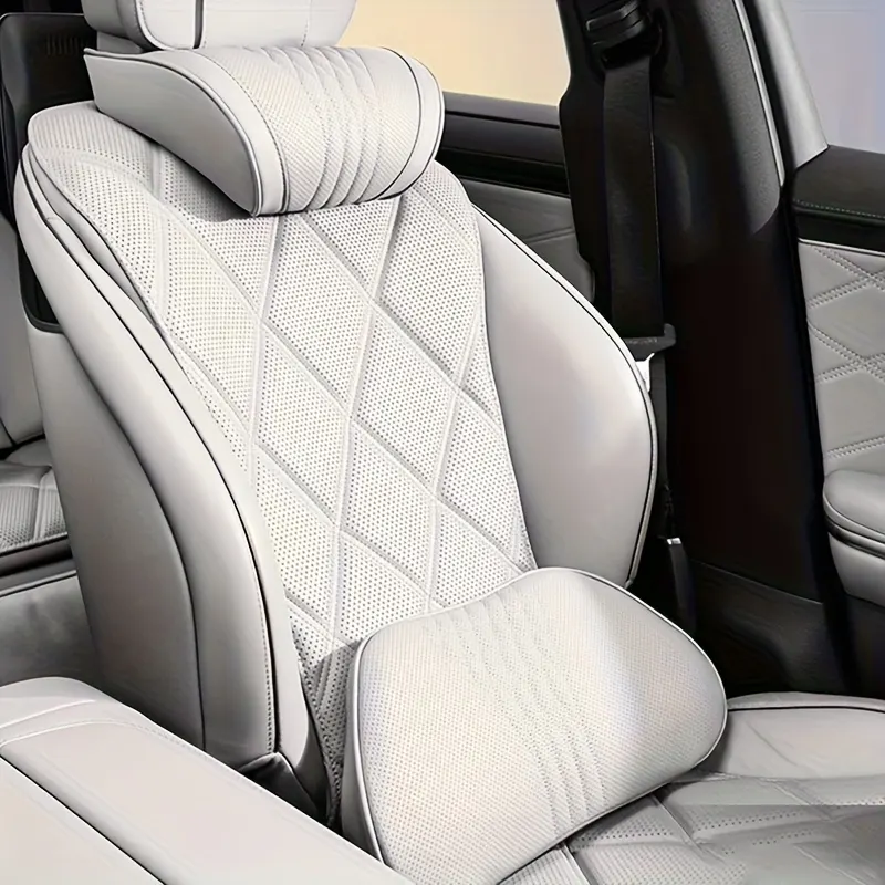 Nappa Leather Car Headrest Cushion – Neck Support - Vue 14