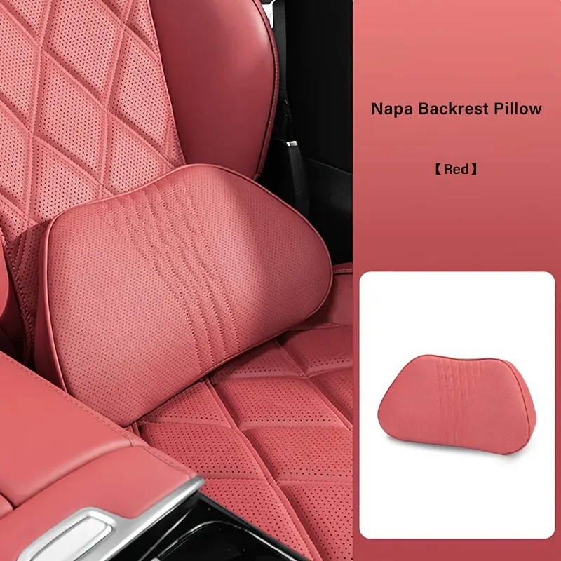 Nappa Leather Car Headrest Cushion – Neck Support - Vue 15