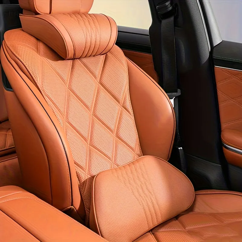 Nappa Leather Car Headrest Cushion – Neck Support - Vue 16