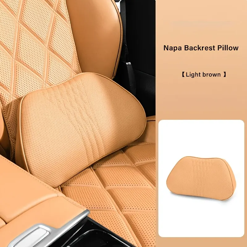 Nappa Leather Car Headrest Cushion – Neck Support - Vue 17