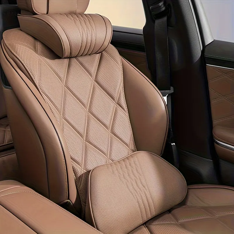 Nappa Leather Car Headrest Cushion – Neck Support - Vue 18