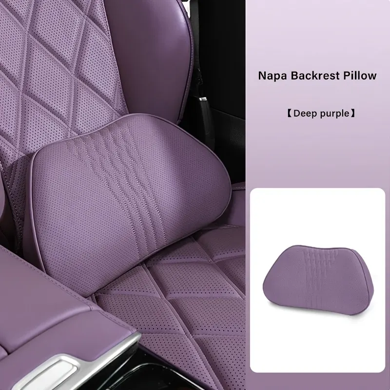Nappa Leather Car Headrest Cushion – Neck Support - Vue 19