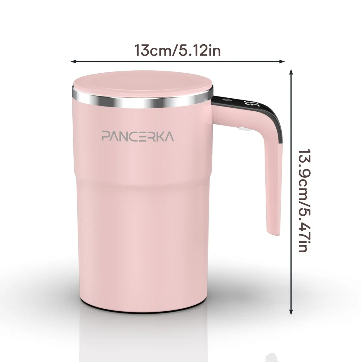 Self-Stirring Magnetic Mug with LED Temperature Display - Vue 10