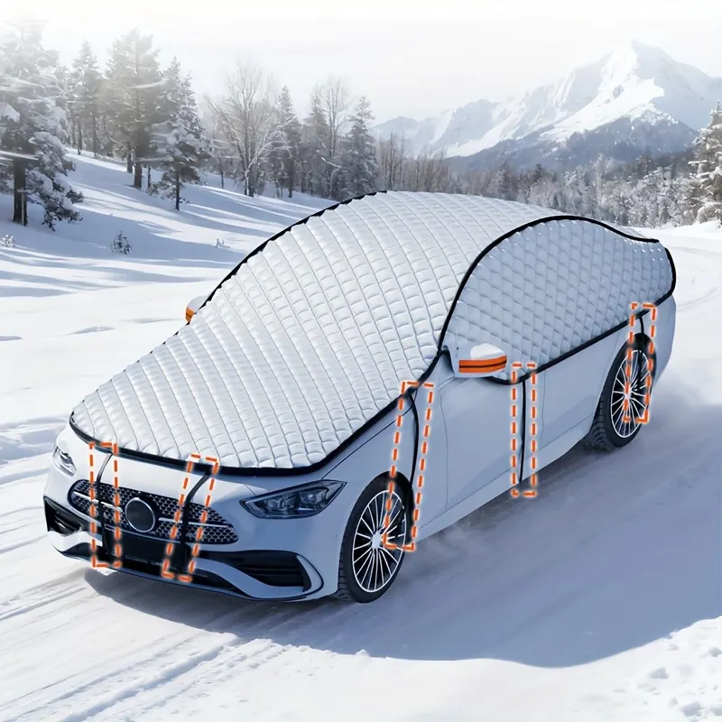 4-Season Windscreen Cover – Snow, Frost & Sun Shade - Vue 8