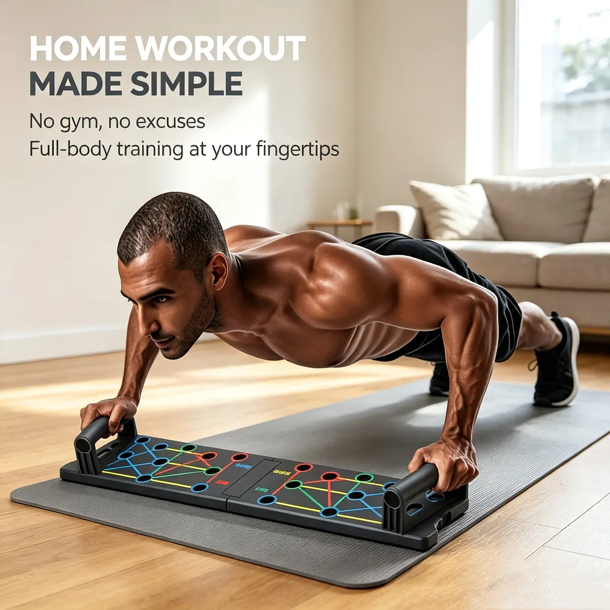 Multifunction Push-Up Board – Chest, Arm & Back Training at Home